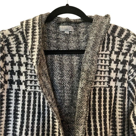 Joseph A Long Women’s Maxi Cardigan Houndstooth Pockets Stretch Knit Size: Large - Picture 9 of 11